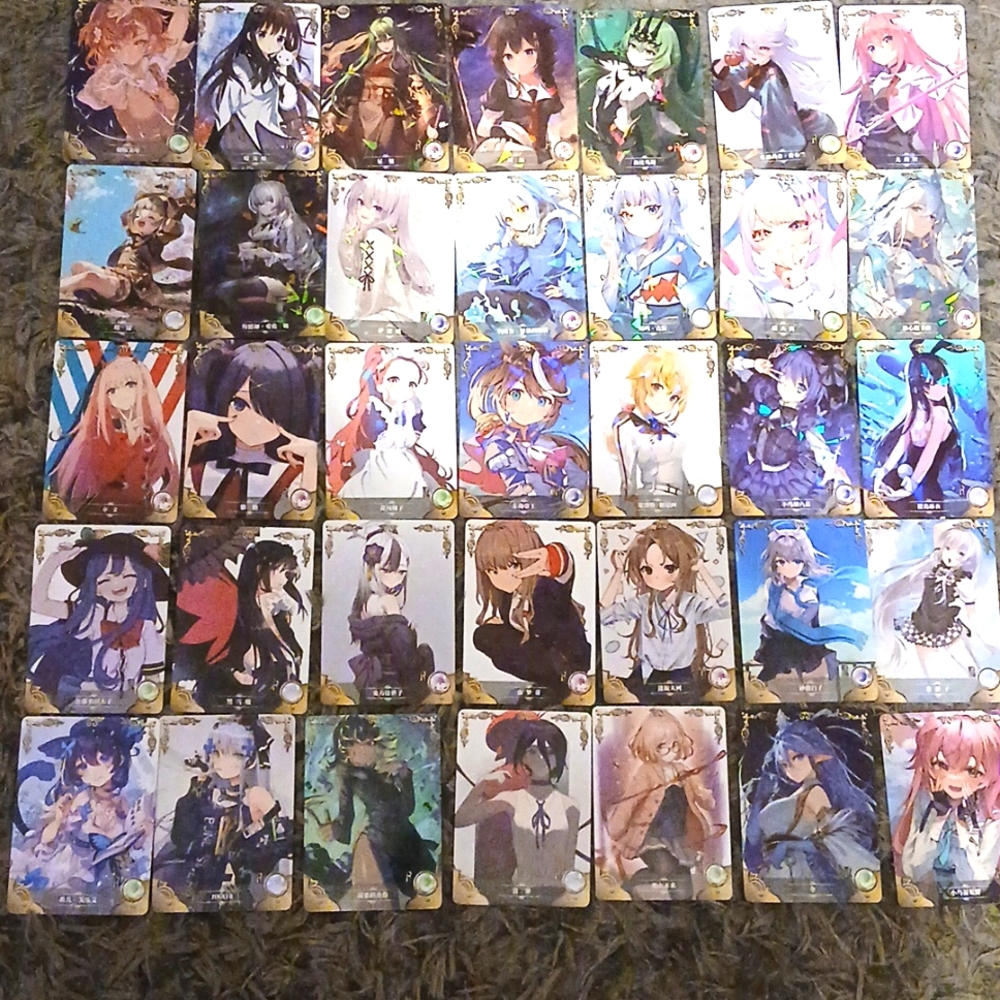 Vintage Retro Anime Goddess Story Tcg Ccg Trading Card Bundle.